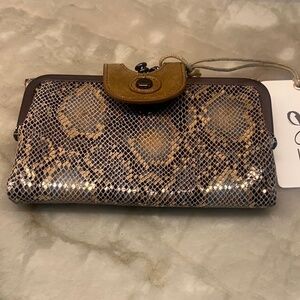 HOBO Metal Snake Wallet NWT